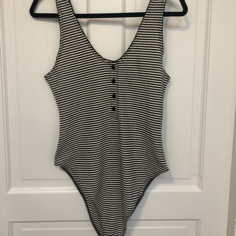 Wild Fable striped bodysuit tank NWT